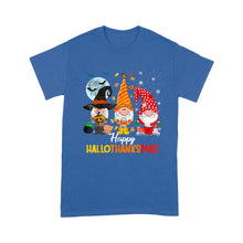 Load image into Gallery viewer, Gnomes Lover Halloween Merry Christmas Happy Hallothanksmas - Standard T-Shirt