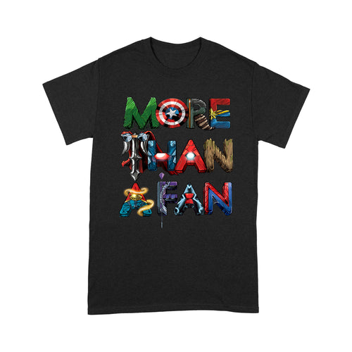 Standard T-Shirt - Marvel Avengers More Than A Fan Word Stack