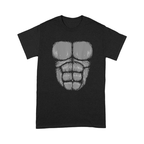 Halloween Funny Gorilla Monkey Belly Chest - Standard T-Shirt