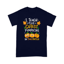 Load image into Gallery viewer, Halloween Pre-K Teacher Cutest Pumpkins - Standard T-Shirt