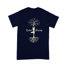 Load image into Gallery viewer, Yoga Tree Of Life Shirt With Sayings Vriksasana Hatha Pose - Standard T-Shirt