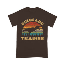 Load image into Gallery viewer, Vintage Dinosaur Trainer Halloween Costume Retro Sunset Dino - Standard T-Shirt