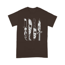 Load image into Gallery viewer, Knives Horror Movie Friday 13 Halloween Horror Goth Evil - Standard T-Shirt