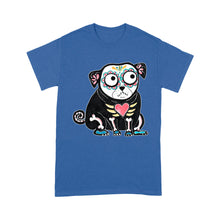 Load image into Gallery viewer, pug skeleton halloween cutes - Standard T-Shirt