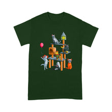 Load image into Gallery viewer, Cat Horror Movies Cute Halloween - Standard T-Shirt