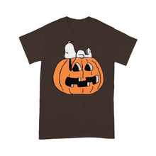 Load image into Gallery viewer, pumpkin with my dog cutes - Standard T-Shirt