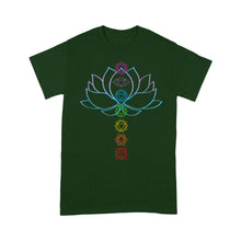 Load image into Gallery viewer, Spiritual Gift Zen Lotus Flower Chakras Aligned Yoga - Standard T-Shirt