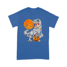 Load image into Gallery viewer, Halloween Shirts for Boys Kids Dinosaur T rex Mummy Pumpkin - Standard T-Shirt