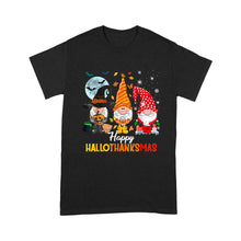 Load image into Gallery viewer, Gnomes Lover Halloween Merry Christmas Happy Hallothanksmas - Standard T-Shirt