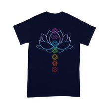 Load image into Gallery viewer, Spiritual Gift Zen Lotus Flower Chakras Aligned Yoga - Standard T-Shirt