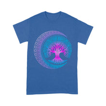 Load image into Gallery viewer, Tree of Life Cresent Moon Phases Mandala Yoga - Standard T-Shirt