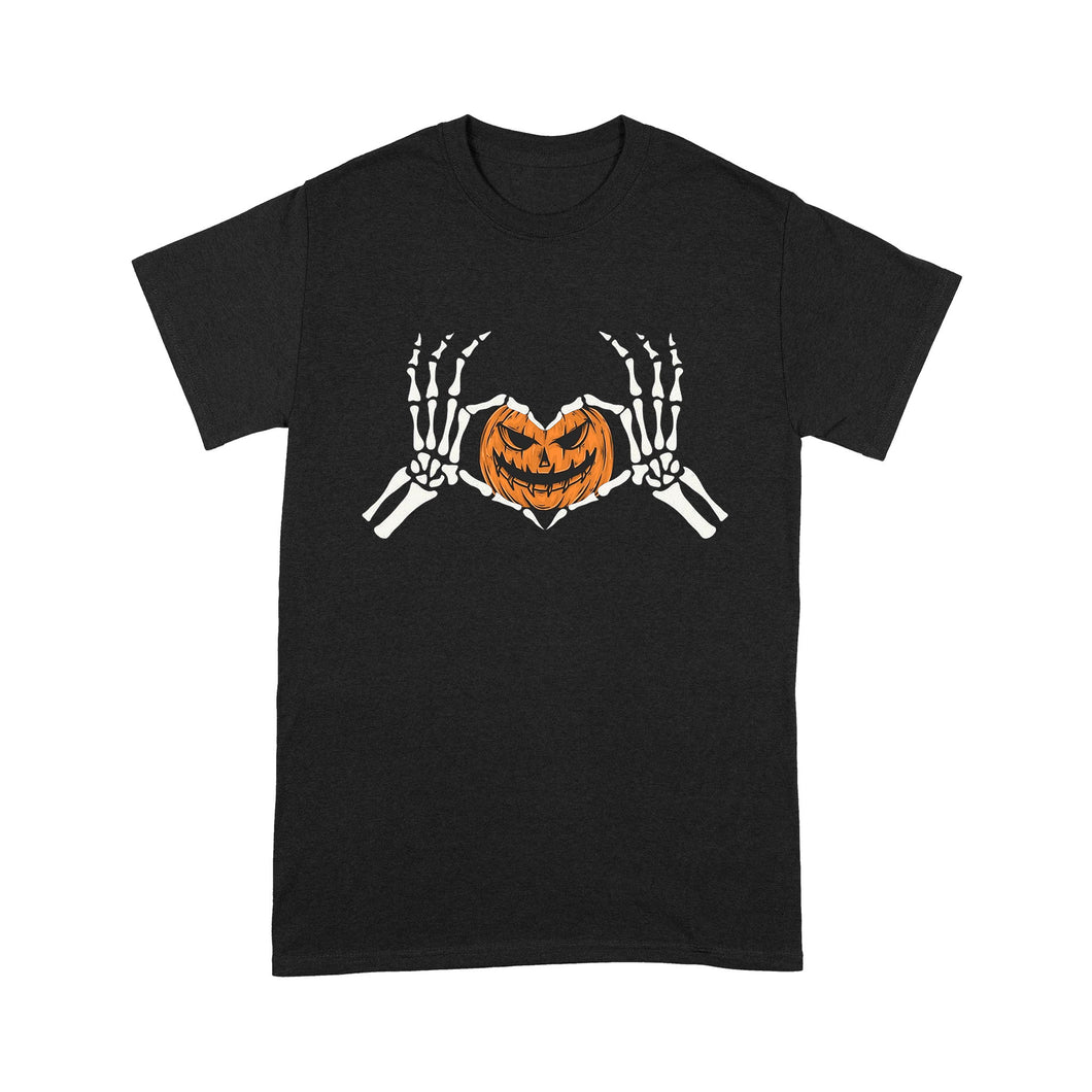 skeleton hand pumpkin hallowene - Standard T-Shirt