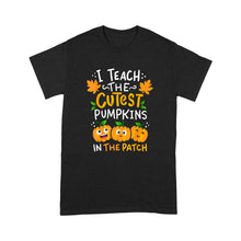 Load image into Gallery viewer, Halloween Pre-K Teacher Cutest Pumpkins - Standard T-Shirt