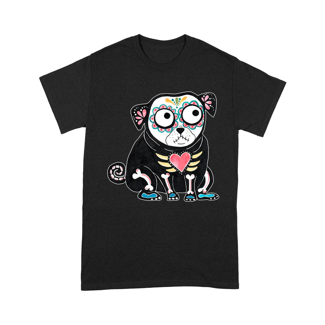 pug skeleton halloween cutes - Standard T-Shirt