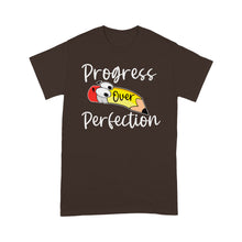 Load image into Gallery viewer, Motivational Back to School Teacher Progress Over Perfection - Standard T-Shirt