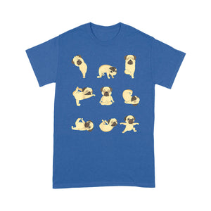 Pug Yoga Positions - Standard T-Shirt