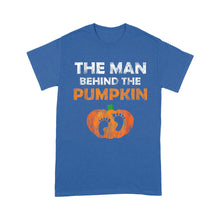 Load image into Gallery viewer, Halloween Pregnancy Shirt for Men Expecting Pumpkin - Standard T-Shirt