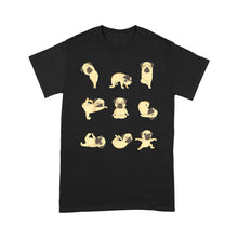 Load image into Gallery viewer, Pug Yoga Positions - Standard T-Shirt