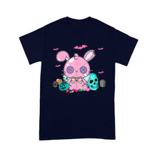 Load image into Gallery viewer, Kawaii Pastel Goth Creepy Rabbit Halloween Bunny - Standard T-Shirt