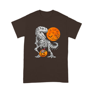 Halloween shirts for Boys Kids Dinosaur Skeleton T rex Scary - Standard T-Shirt