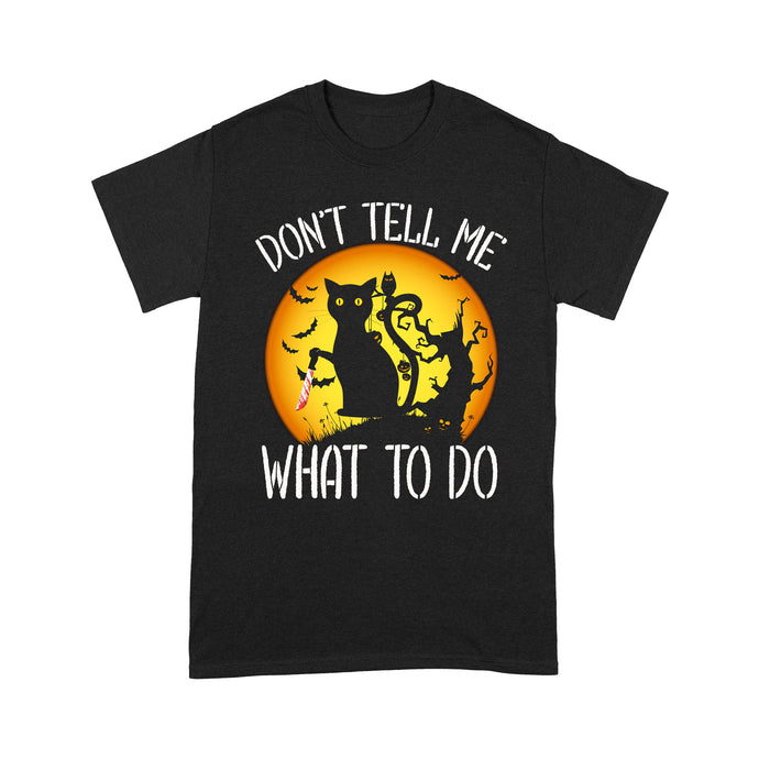 Cat Don't Tell Me What To Do Knife Halloween Costume - Standard T-Shirt