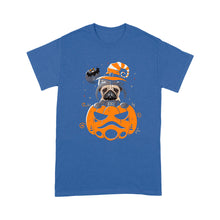 Load image into Gallery viewer, pug dog pumpkin halloween so cool - Standard T-Shirt