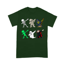 Load image into Gallery viewer, Dabbing Skeleton And Monsters Halloween Dracula - Standard T-Shirt