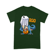 Load image into Gallery viewer, Ghost Dinosaur T rex Funny Boo Halloween - Standard T-Shirt