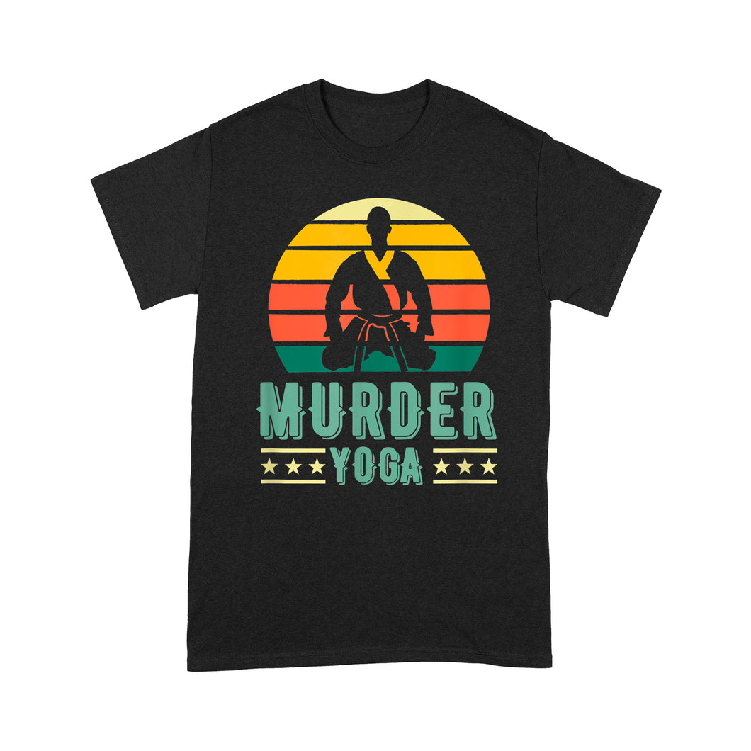 Jiu Jitsu Murder Yoga Vintage Sunset - Standard T-Shirt