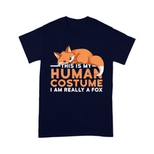 Load image into Gallery viewer, This Is My Human Costume I&#39;m Really A Fox Halloween - Standard T-Shirt