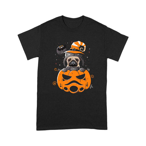 pug dog pumpkin halloween so cool - Standard T-Shirt