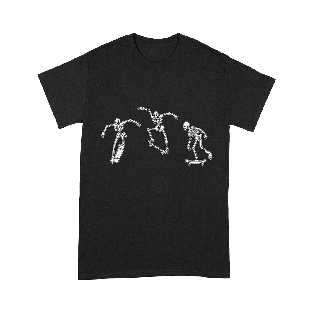 Skateboarding Skeletons Skeleton Skater Halloween Skate - Standard T-Shirt